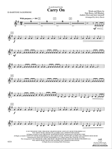 Carry On: E-flat Baritone Saxophone