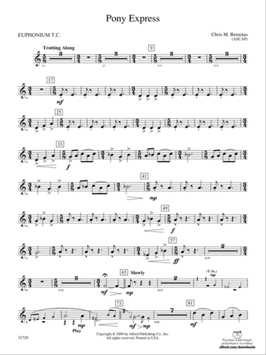 Pony Express: (wp) Baritone T.C.