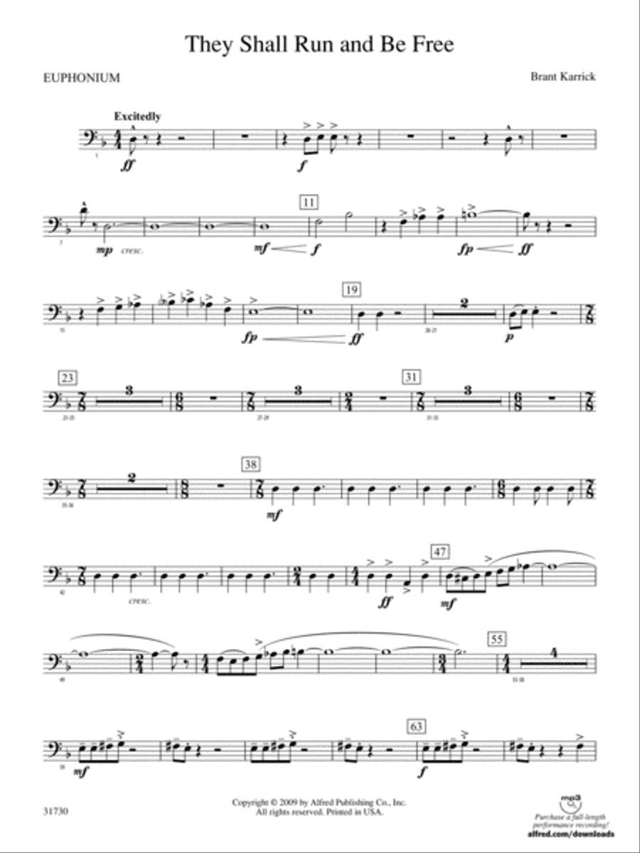 They Shall Run and Be Free: Baritone B.C.