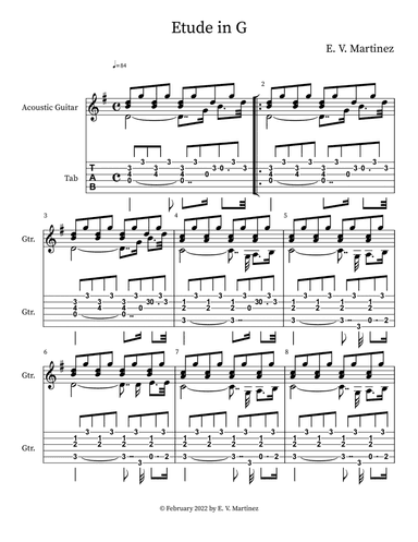 Etude in G