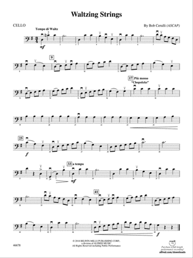 Waltzing Strings: Cello