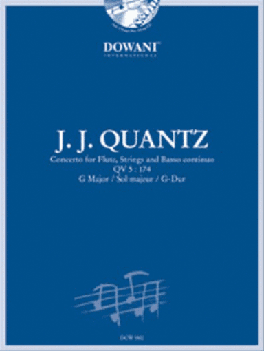 Quantz - Concerto for Flute, Strings and Basso Continuo Qv 5: 174 in G Major