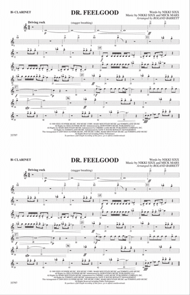Dr. Feelgood: 1st B-flat Clarinet
