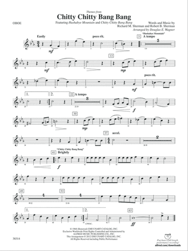 Chitty Chitty Bang Bang, Themes from: Oboe