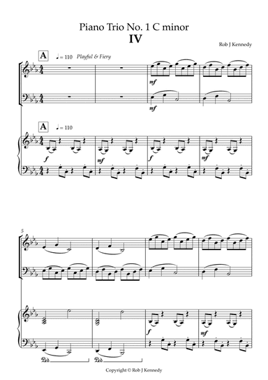 Piano Trio No. 1 C minor 4th movement