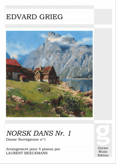 Grieg - Norwegian Dance no.1 - 4 pianos