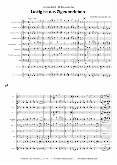 Lustig ist das Zigeunerleben - German Folk Song - Waltz - October Fest - German Band