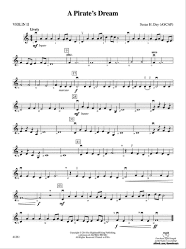A Pirate's Dream: 2nd Violin
