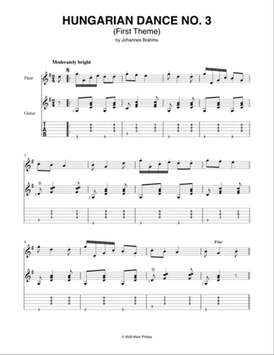 Hungarian Dance No. 3 (First Theme)