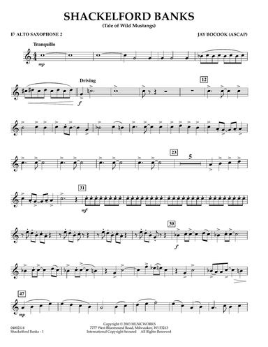 Shackelford Banks - Eb Alto Saxophone 2