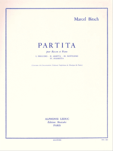 Partita (bassoon & Piano)