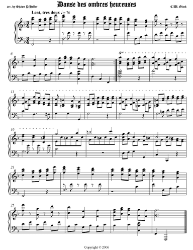 Dance of the Blessed Spirits from Gluck's Orfeo ed Euridice