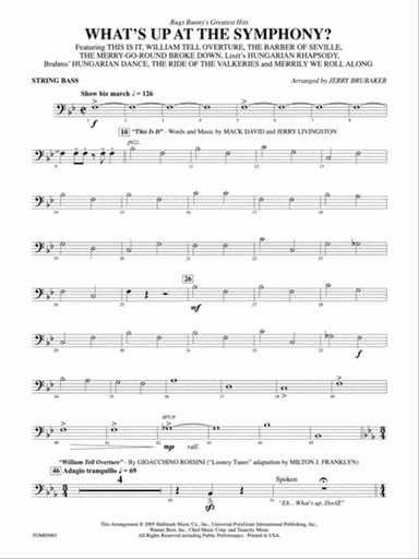 What's Up at the Symphony? (Bugs Bunny's Greatest Hits): String Bass