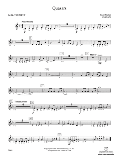Quasars: 1st B-flat Trumpet