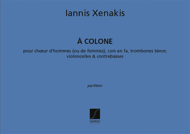 A Colone Choeur (Vx-Hm) Cor Trb Cb Partition