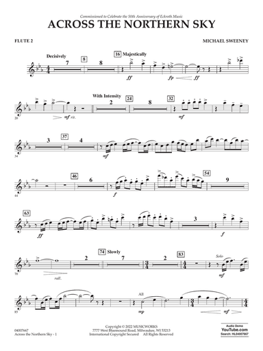 Across The Northern Sky - Flute 2