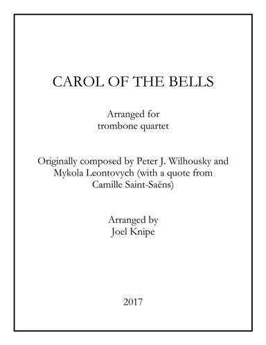 Carol of the Bells - Trombone Quartet