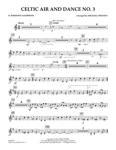 Celtic Air & Dance No. 3 - Eb Baritone Saxophone