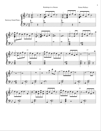 Raindrops in a Stream