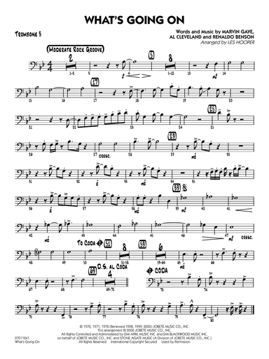 What's Going On (arr. Les Hooper) - Trombone 3