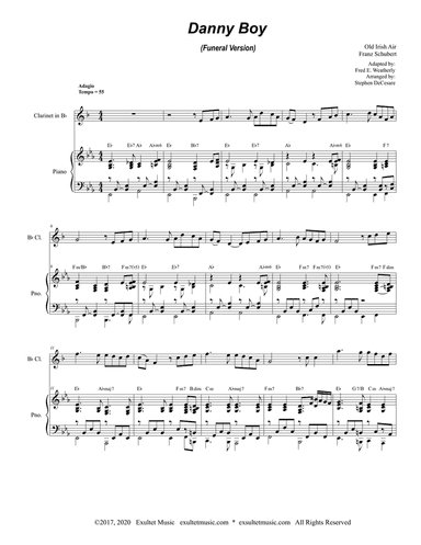 Danny Boy (Funeral Version) (Bb-Clarinet Solo and Piano)