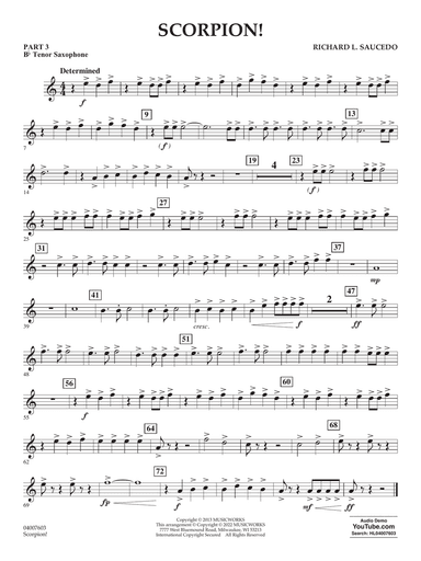 Scorpion! - Pt.3 - Bb Tenor Saxophone