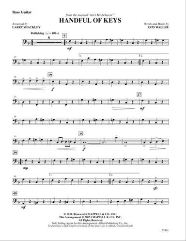 Handful of Keys (from Ain't Misbehavin'): String Bass