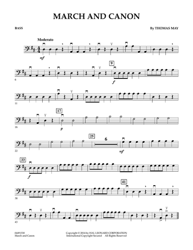 March and Canon - Bass