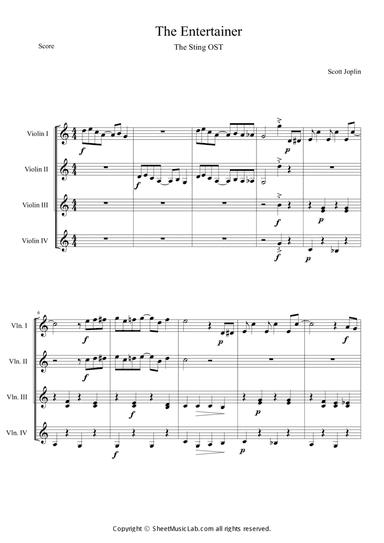 The Entertainer (The Sting OST) Short Version