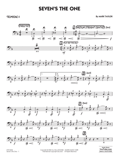 Seven's The One - Trombone 4