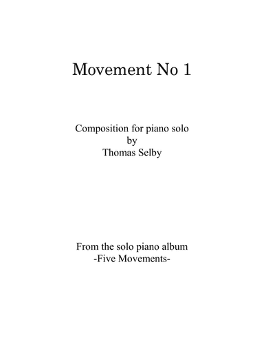 Movement No 1