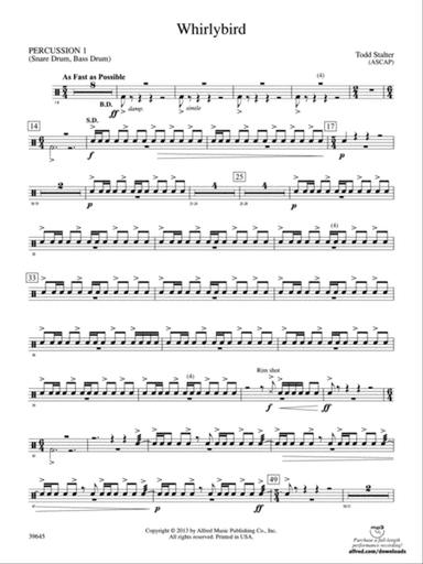 Whirlybird: 1st Percussion