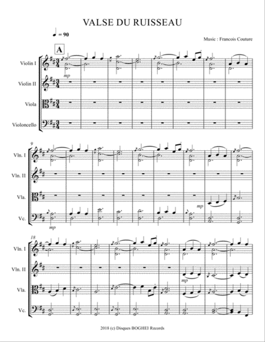 VALSE DU RUISSEAU - La Suite Fléchée