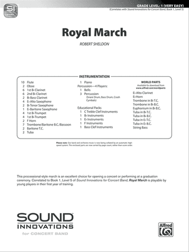 Royal March: Score