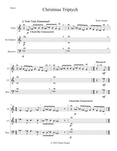 Christmas Triptych (Woodwind Trio Version)