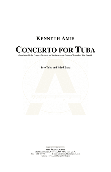 Concerto for Tuba and Wind Band - CONDUCTOR'S SCORE ONLY