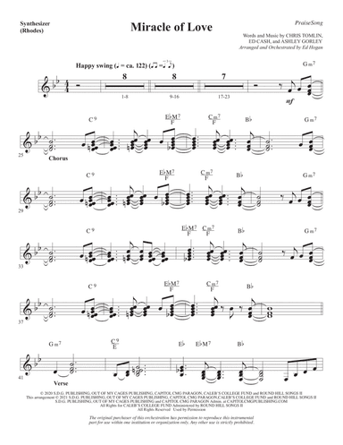 Miracle of Love (arr. Ed Hogan) - Synthesizer