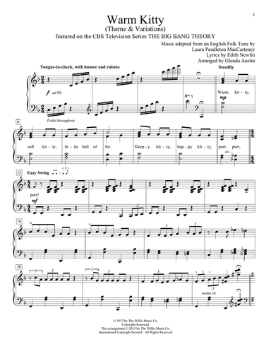 Warm Kitty (arr. Glenda Austin)