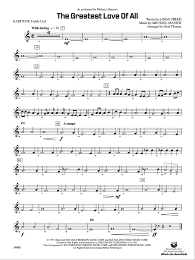 The Greatest Love of All: Baritone T.C.