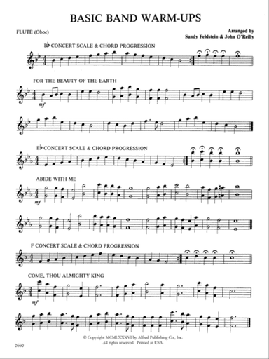 Basic Band Warm-ups: Flute