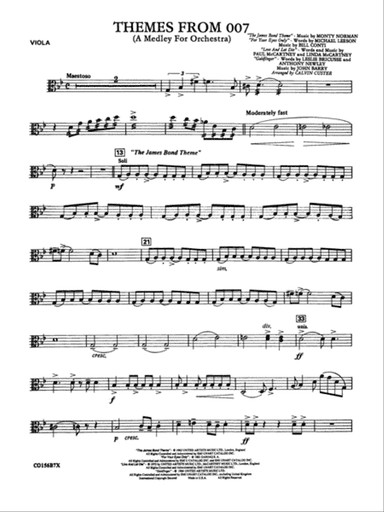 Themes from 007: Viola
