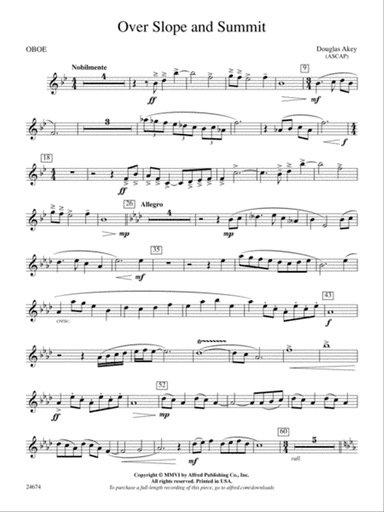 Over Slope and Summit: Oboe
