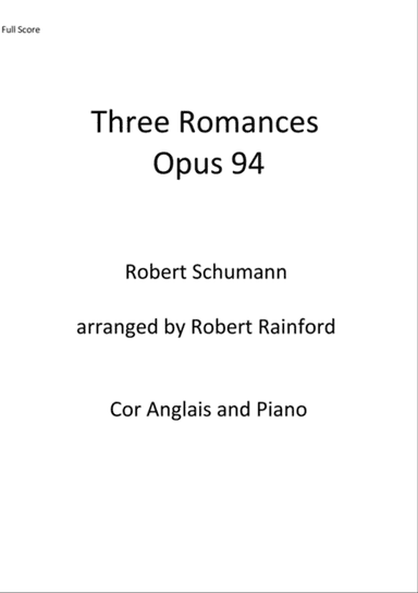 Three Romances Opus 94