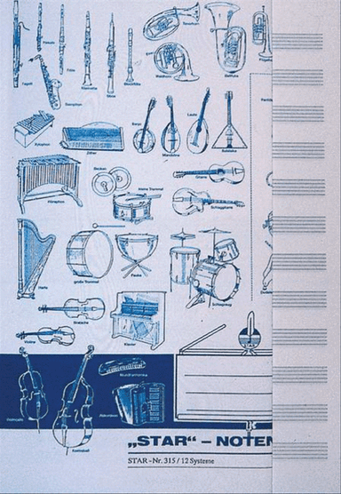 School book 12 staves