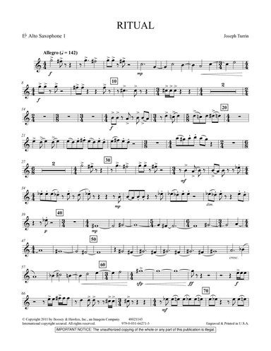 Ritual - Eb Alto Saxophone 1