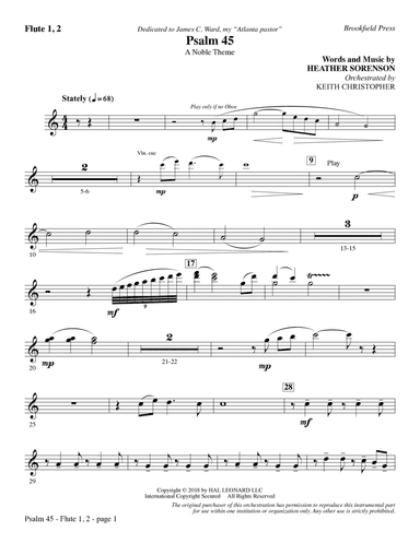 Psalm 45 - Flute 1 & 2