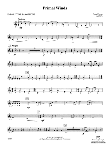 Primal Winds: E-flat Baritone Saxophone