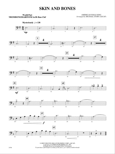 Skin and Bones: (wp) Bb Trombone B.C.