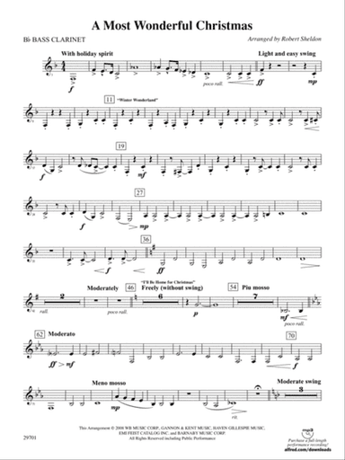 A Most Wonderful Christmas: B-flat Bass Clarinet