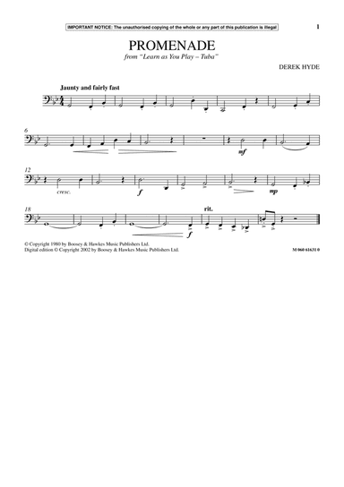 Promenade (from Learn As You Play Tuba)